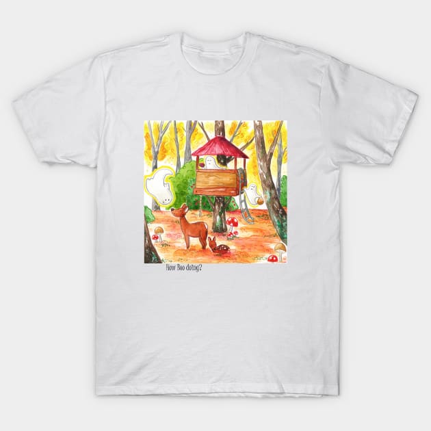 How Boo Doing T-Shirt by Vicky Kuhn Illustration